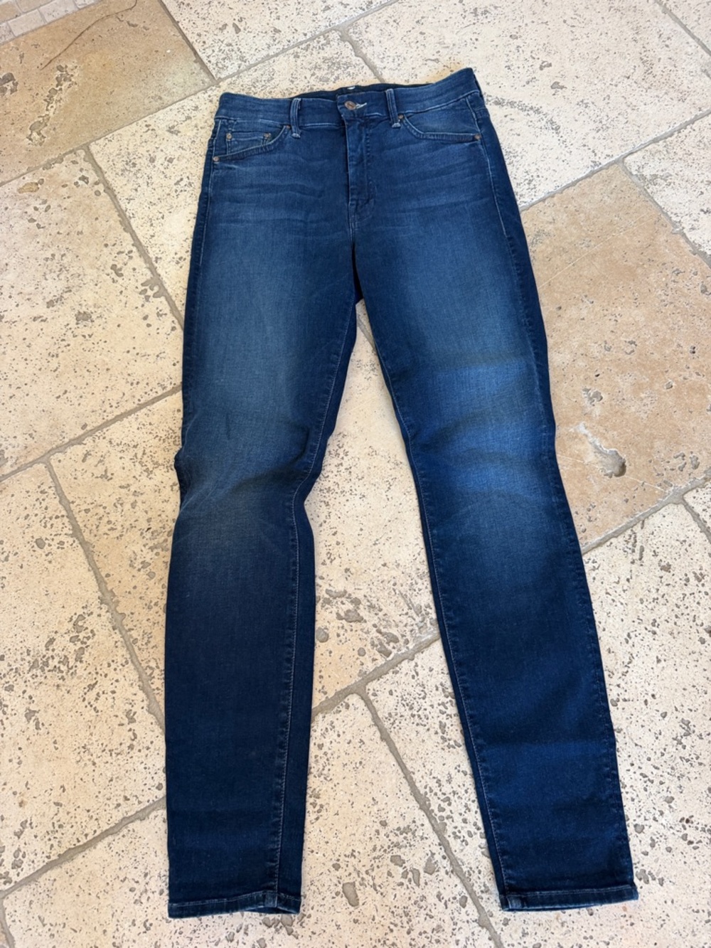 MOTHER High Waisted Looker Skinny Jeans Photo Finish Sz 27
